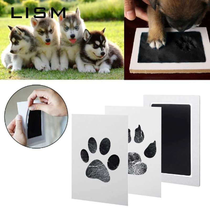 Pet Baby Footprints Ink Pads Safe Non-toxic Ink Pads Kits for Baby Shower Inkless Mess Baby Pet Cat Dog Paw Prints Souvenir